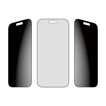 PanzerGlass® - Ултраширок двустранен протектор за екран с EasyAligner - iPhone 17 Pro - Черен