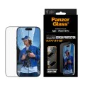 PanzerGlass® - Ултраширок протектор за екран с бързо закрепване в кутия - iPhone 17 / iPhone 16 Pro - Черен