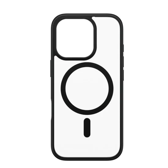 Калъф за iPhone 16 Pro - PanzerGlass® - HardCase Black MagSafe & Frame Series - Прозрачен