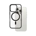 Калъф за iPhone 16 Pro - PanzerGlass® - HardCase Black MagSafe & Frame Series - Прозрачен