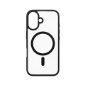 Калъф за iPhone 16 - PanzerGlass® - HardCase Black MagSafe & Frame Series - Прозрачен
