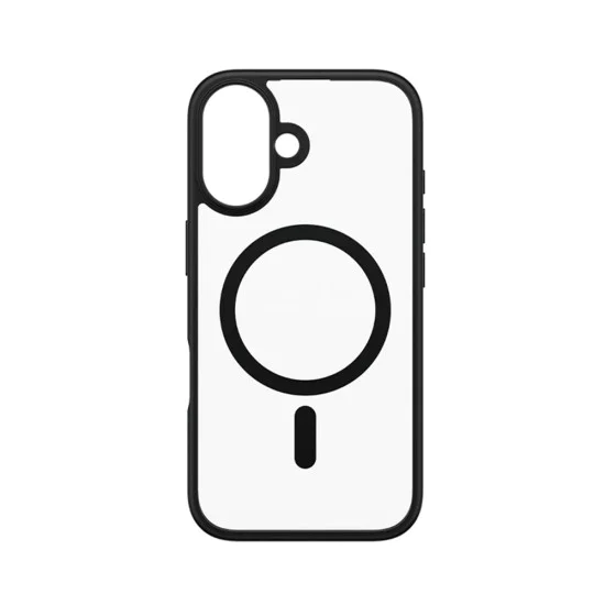 Калъф за iPhone 16 - PanzerGlass® - HardCase Black MagSafe & Frame Series - Прозрачен