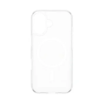 Калъф за iPhone 16 - PanzerGlass® - HardCase бял MagSafe серия - Прозрачен