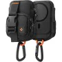 Spigen - Калъф за телефон с цип - Портфейл MagSafe, държач за карти, AirPods, органайзер, с кобур за колан, джобове, универсален - черен