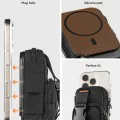 Spigen - Калъф за телефон с цип - Портфейл MagSafe, държач за карти, AirPods, органайзер, с кобур за колан, джобове, универсален - черен