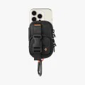 Spigen - Калъф за телефон с цип - Портфейл MagSafe, държач за карти, AirPods, органайзер, с кобур за колан, джобове, универсален - черен
