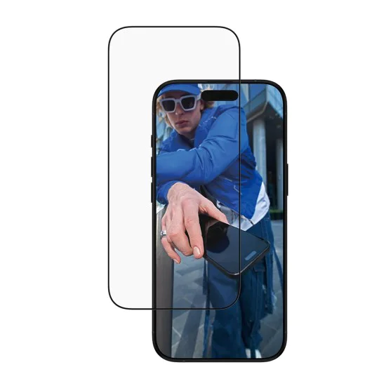 PanzerGlass® - Ултраширок протектор за екран с EasyAligner - iPhone 17 Air - Черен