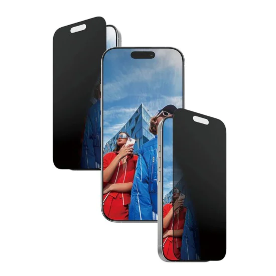 PanzerGlass® - Ултраширок двустранен протектор за екран с EasyAligner - iPhone 17 / iPhone 16 Pro - Черен