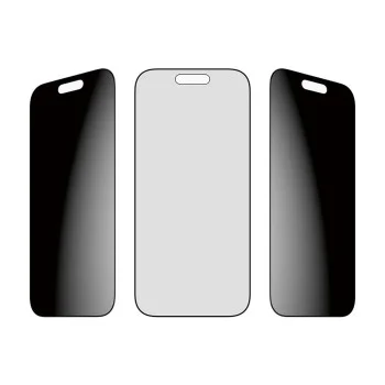 PanzerGlass® - Ултраширок двустранен протектор за екран с EasyAligner - iPhone 17 / iPhone 16 Pro - Черен