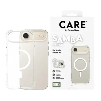 Калъф за iPhone 17 Air - PanzerGlass® - CARE Моден калъф с бял MagSafe - Прозрачен