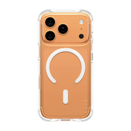Калъф за iPhone 17 Pro - PanzerGlass® - CARE Моден калъф с бял MagSafe - Прозрачен