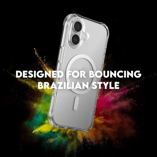 Калъф за iPhone 17 - PanzerGlass® - CARE Моден калъф с бял MagSafe - Прозрачен