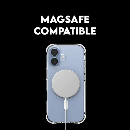 Калъф за iPhone 17 - PanzerGlass® - CARE Моден калъф с бял MagSafe - Прозрачен