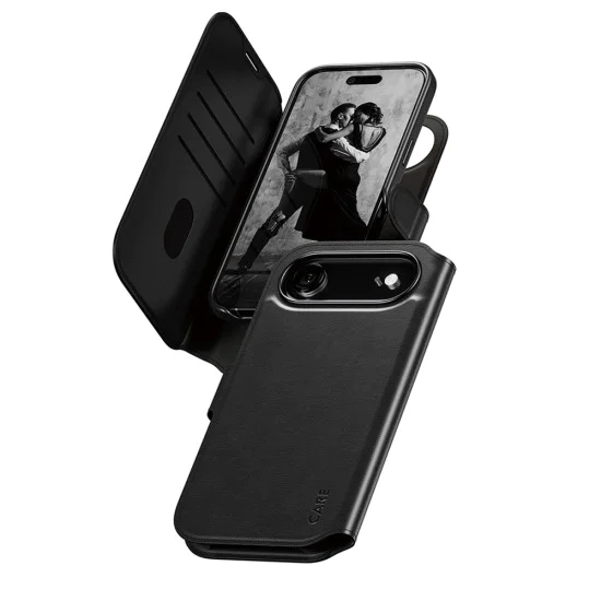 PanzerGlass® - CARE Feature MagSafe калъф Tango Two-in-One портфейл - iPhone 17 Air - черен