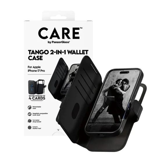 PanzerGlass® - CARE Feature MagSafe Case Tango Two-in-One Portphoto - iPhone 17 Pro - Черен