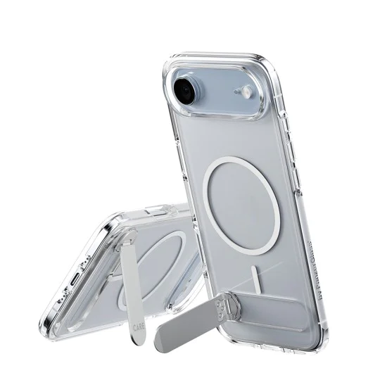 Калъф за iPhone 17 Air - PanzerGlass® - CARE Feature със стойка MagSafe - Прозрачен
