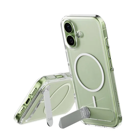 Калъф за iPhone 17 - PanzerGlass® - CARE Feature със стойка MagSafe - Прозрачен
