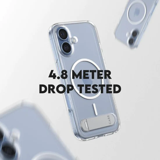 Калъф за iPhone 17 - PanzerGlass® - CARE Feature със стойка MagSafe - Прозрачен