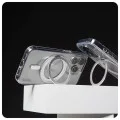 Калъф за iPhone 16 Pro Max - PanzerGlass® - CARE Feature Сребрист стойка и MagSafe - Прозрачен