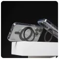 Калъф за iPhone 16 Pro Max - PanzerGlass® - CARE Feature Черен стойка и MagSafe - Прозрачен