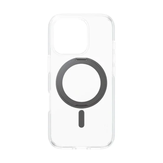 Калъф за iPhone 16 Pro - PanzerGlass® - CARE Feature Черен стойка и MagSafe - Прозрачен