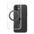 Калъф за iPhone 16 - PanzerGlass® - CARE Feature Черен стойка и MagSafe - Прозрачен