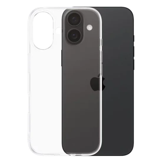Калъф за iPhone 16 - PanzerGlass® - SAFE. Серия TPU калъфи - Прозрачен
