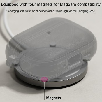 Калъф – Ringke Protection Case Onyx Magnetic – за AirPods Pro 3 – Топъл сив