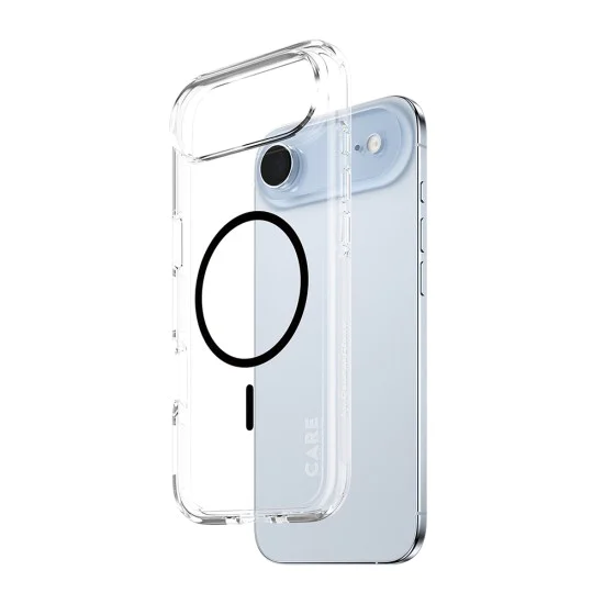 Калъф за iPhone 17 Air - PanzerGlass® - CARE Flagship Urban Explorer Черен MagSafe - Прозрачен