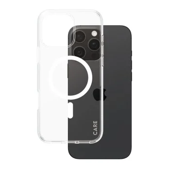 Калъф за iPhone 16 Pro Max - PanzerGlass® - CARE Flagship Urban Combat White MagSafe - Прозрачен