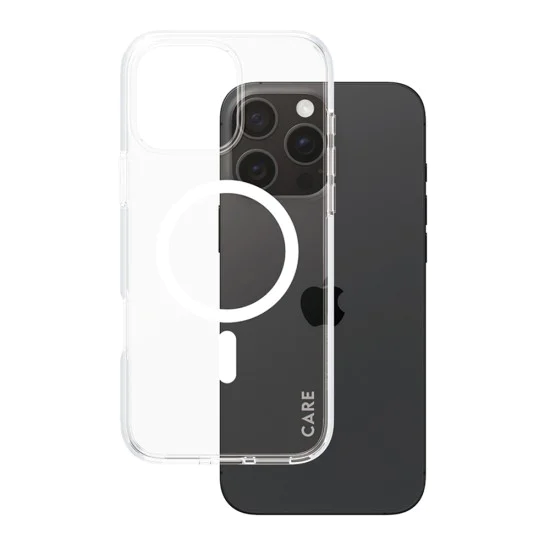 Калъф за iPhone 16 Pro Max - PanzerGlass® - CARE Flagship Urban Combat White MagSafe - Прозрачен