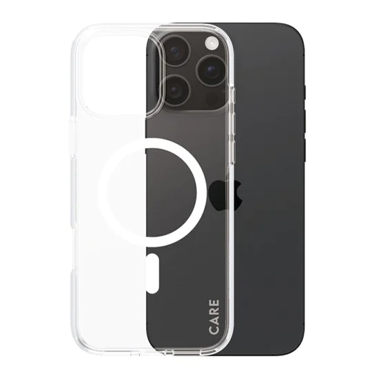 Калъф за iPhone 16 Pro Max - PanzerGlass® - CARE Flagship Urban Combat White MagSafe - Прозрачен