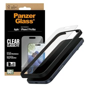 PanzerGlass® - Класически протектор за екран с EasyAligner - iPhone 17 Pro Max - Прозрачен