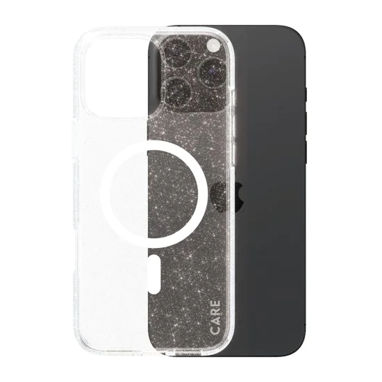 Калъф за iPhone 16 Pro - PanzerGlass® - CARE Flagship Urban Combat Star Lit White MagSafe - Прозрачен