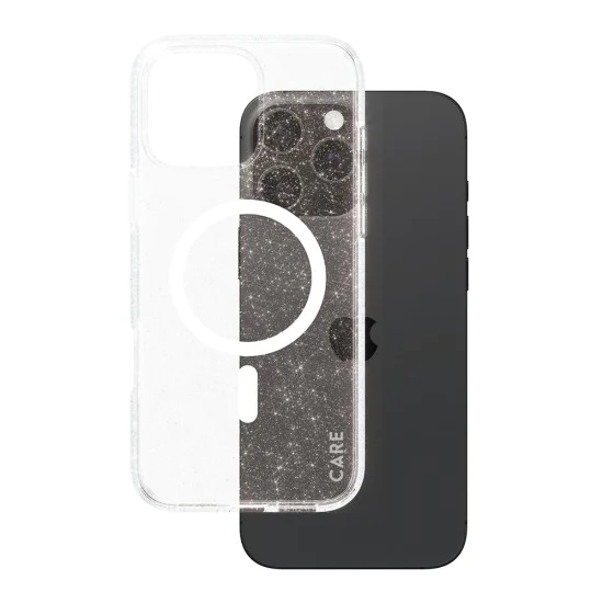 Калъф за iPhone 16 Pro Max - PanzerGlass® - CARE Flagship Urban Combat Star Lit White MagSafe - Прозрачен
