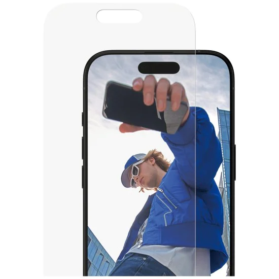 PanzerGlass® - Класически протектор за екран с EasyAligner - iPhone 17 / iPhone 16 Pro - Прозрачен