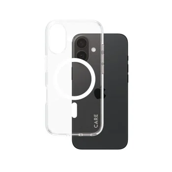 Калъф за iPhone 16 - PanzerGlass® - CARE Flagship Urban Combat White MagSafe - Прозрачен