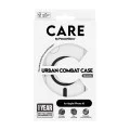Калъф за iPhone 16 - PanzerGlass® - CARE Flagship Urban Combat Black MagSafe - Прозрачен