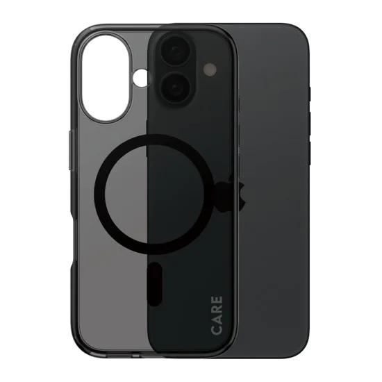 Калъф за iPhone 16 - PanzerGlass® - CARE Flagship Urban Combat Black MagSafe - Smokey