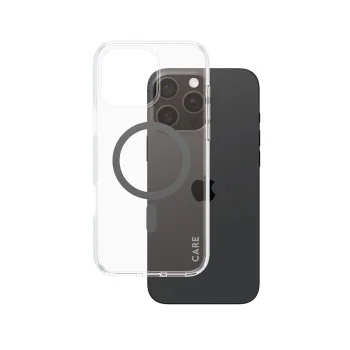 Калъф за iPhone 16 Pro Max - PanzerGlass® - CARE Flagship Urban Combat Black MagSafe - Прозрачен