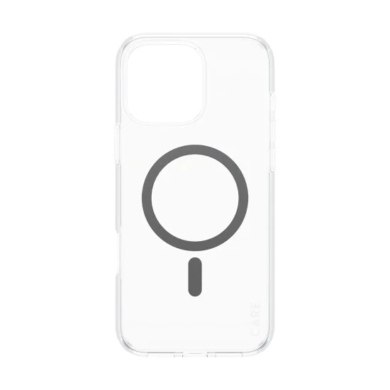 Калъф за iPhone 16 Pro Max - PanzerGlass® - CARE Flagship Urban Combat Black MagSafe - Прозрачен