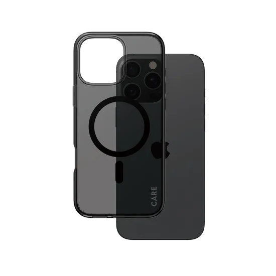 Калъф за iPhone 16 Pro Max - PanzerGlass® - CARE Flagship Urban Combat Black MagSafe - Smokey