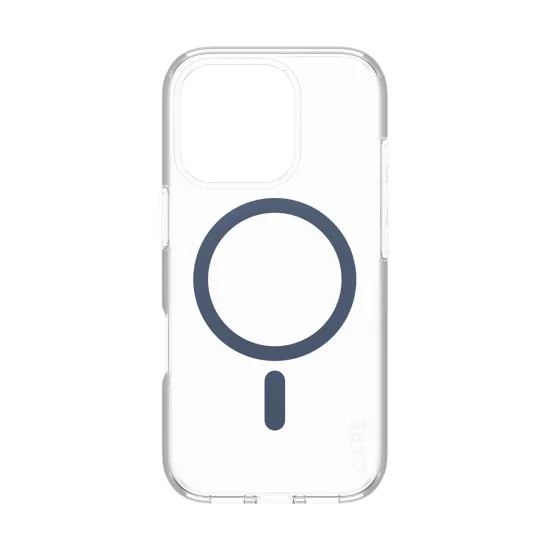 Калъф за iPhone 16 Pro - PanzerGlass® - CARE Flagship Urban Combat Blue MagSafe - Прозрачен