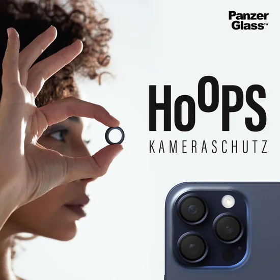 Протектор - Камера за iPhone 16 / iPhone 16 Plus - PanzerGlass® - Hoops® Протектор за обектив на камера - Прозрачен