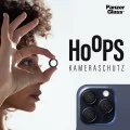 Протектор - Камера за iPhone 17 Pro / iPhone 17 Pro Max / iPhone 16 Pro / iPhone 16 Pro Max - PanzerGlass® - Hoops® протектор за обектив на камера - с брокат и сребрист цвят
