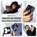Протектор - Камера за iPhone 17 Pro / iPhone 17 Pro Max / iPhone 16 Pro / iPhone 16 Pro Max - PanzerGlass® - Hoops® протектор за обектив на камера - с брокат и сребрист цвят