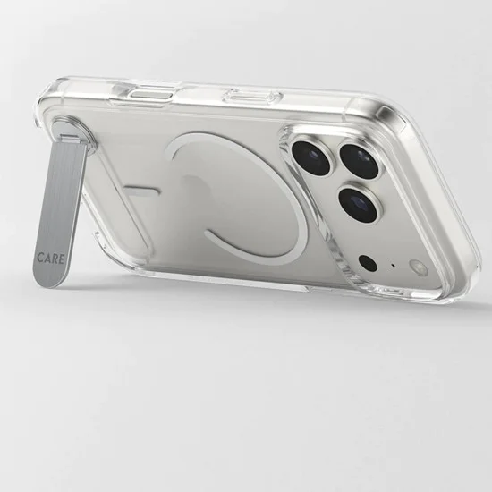 Калъф за iPhone 17 Air - PanzerGlass® - CARE Feature със стойка MagSafe - Прозрачен