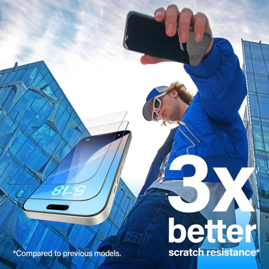 PanzerGlass® - Ултраширок протектор за екран - iPhone 16 Pro Max - Черен
