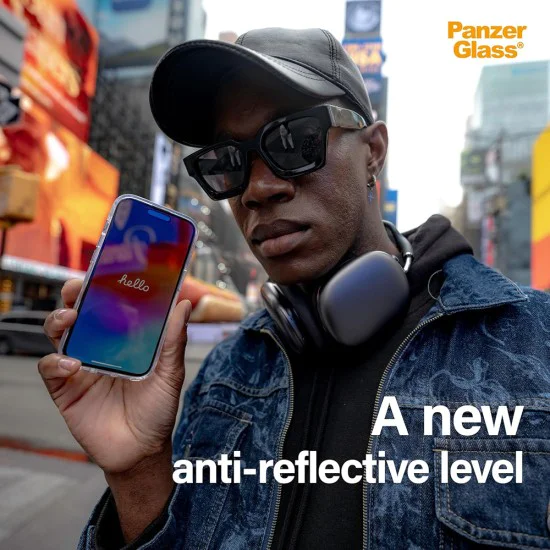 PanzerGlass® - Ултраширок протектор за екран с бързо закрепване в кутия - iPhone 17 Air - Черен