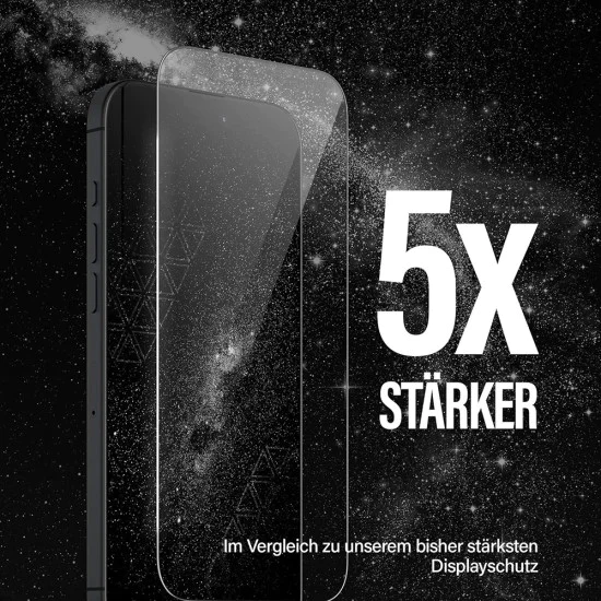 PanzerGlass® - Ултраширок керамичен протектор за екран с EasyAligner - iPhone 17 Pro - Черен